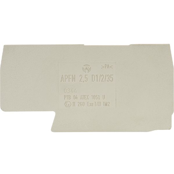 END PLATE APFN 2,5 D1/2/35 image 1