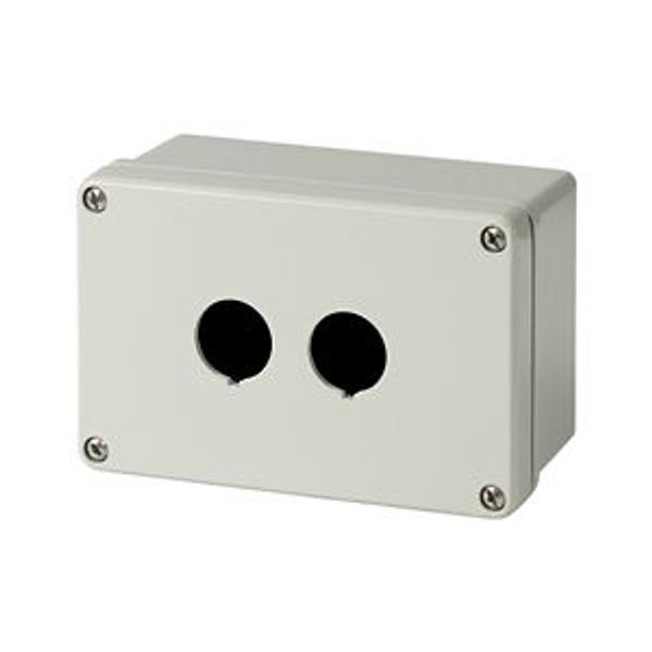 Surface mounting enclosure, metal, 2 mounting locations image 2