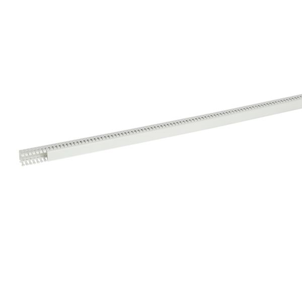 Cable ducting (base + cover) Transcab - 40x40 mm - light grey halogen free image 1