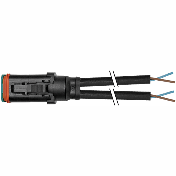 Valve plug MDCY06-4s with cable PUR 2x0.75 gy UL/CSA+drag ch. 1.5m image 1