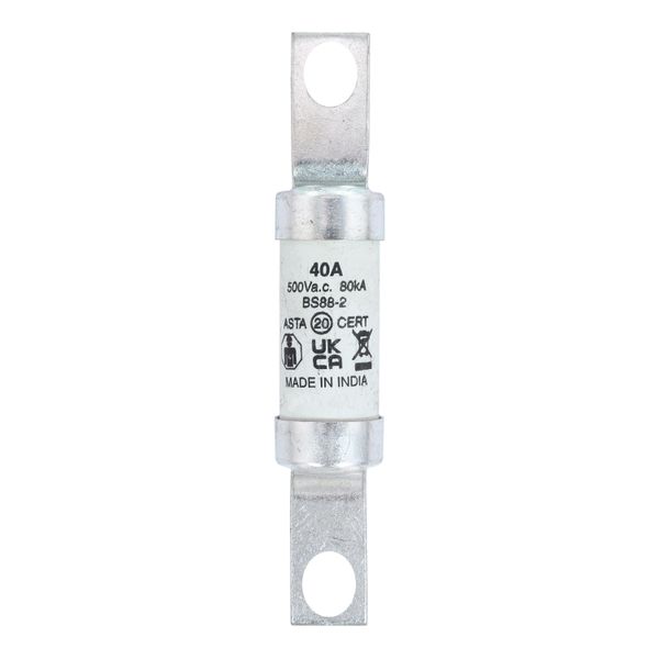 Fuse-link, LV, 40 A, AC 500 V, BS88/A4, 25 x 110 mm, gL/gG, BS image 18