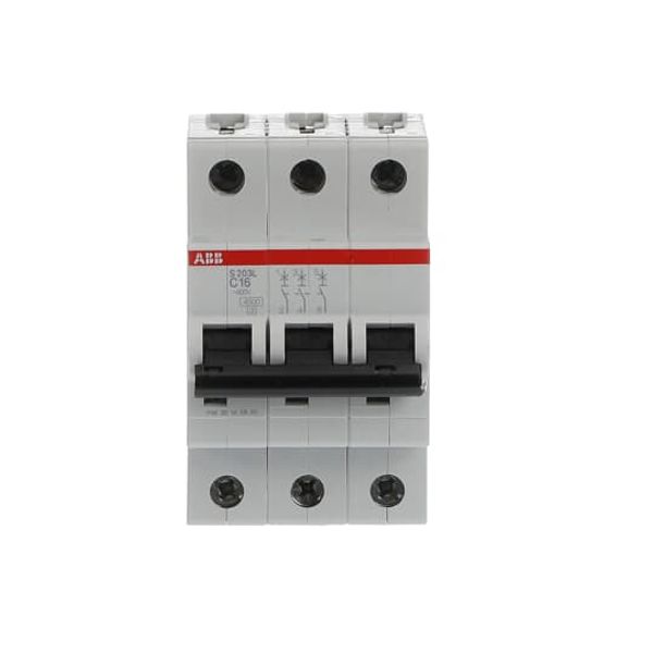 S203L-C16 Miniature Circuit Breaker - 3P - C - 16 A image 1
