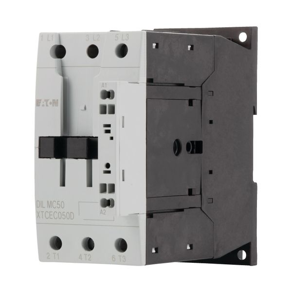 Contactor, 3 pole, 380 V 400 V 22 kW, RDC 24: 24 - 27 V DC, DC operation, Spring-loaded terminals image 13