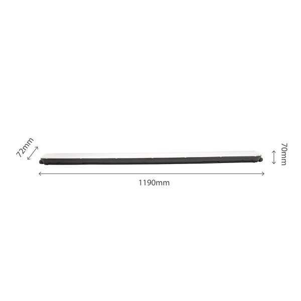 LIMEA GIGANT HERMETYK 1200mm 38W NW 230V 120st IP65 IK09 1190x72x70mm BLACK image 20