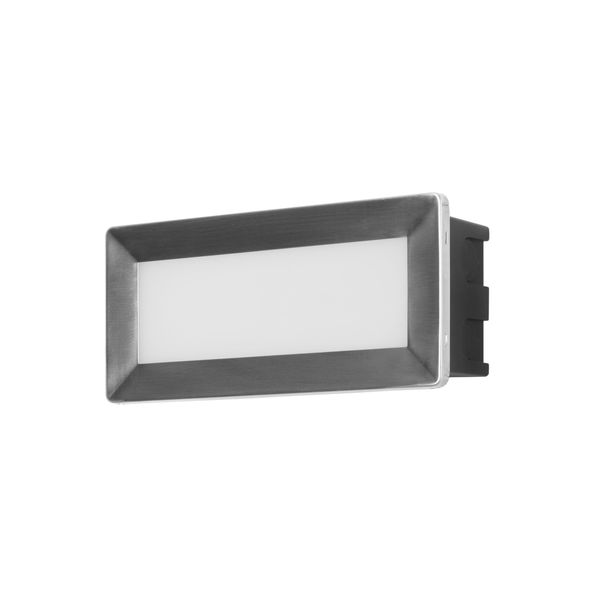 Wall fixture IP65 RECT LED 3.3 LED neutral-white 4000K Stainless steel 345 image 1