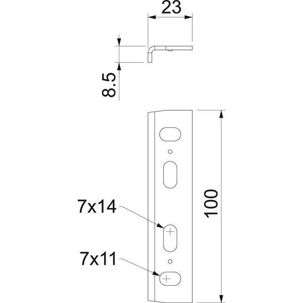 MKR SV A2 Screw connector for cable tray marine standard 16x29x60 image 2