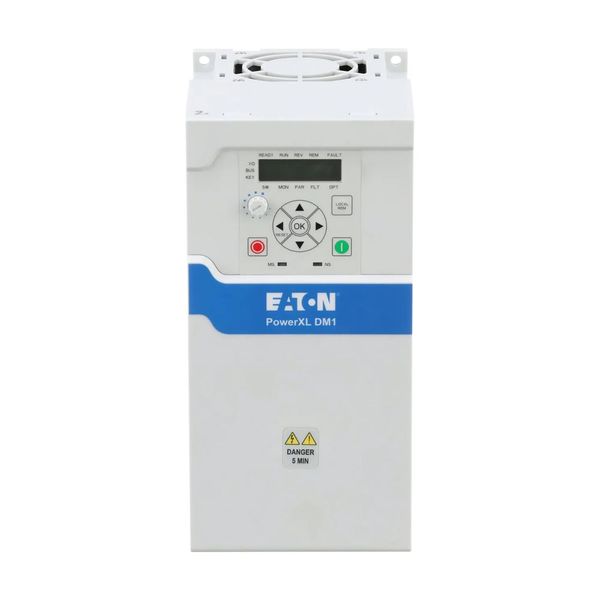 Variable frequency drive, 230 V AC, 1-phase, 17.5 A, 4 kW, IP20/NEMA0, Radio interference suppression filter, 7-digital display assembly, Setpoint pot image 10