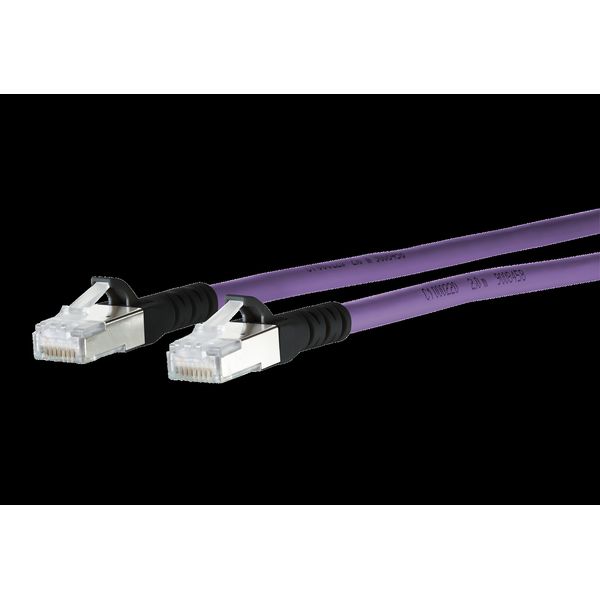 Patch cord Cat.6A AWG 26 10.0 m purple-black image 2