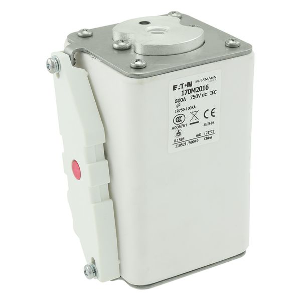 Fuse-link, high speed, 80 A, DC 750 V, compact size 1, 41 x 59 x 128 mm, aR, IEC, single indicator image 10