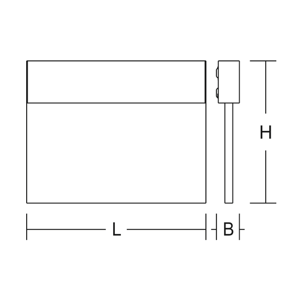 HALYXX, 4,7 W, aluminium, on/off Wall luminaires, L 235 B 40 H 220, SB image 4