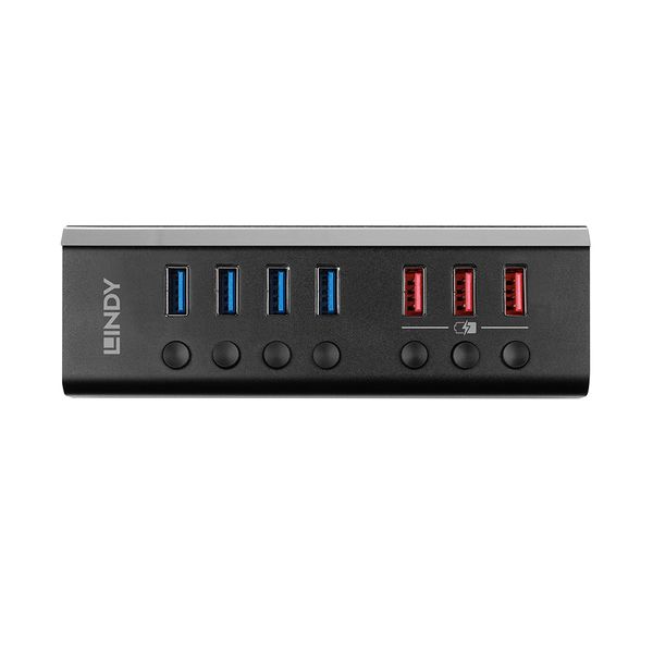 4 Port USB 3.0 Hub with 3 Quick Charge 3.0 Ports Connect up to 4 USB devices and additionally fast charge another 3 USB devices image 1