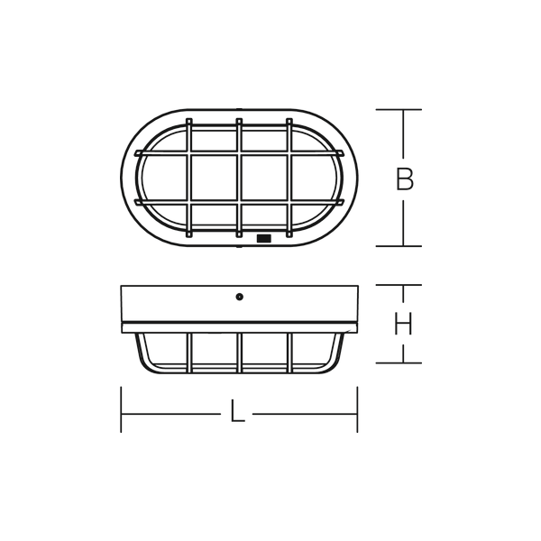 Alu-Lux oval, 8 W, 530 lm, 840, anthracite, Phase-cut Ceiling and wall image 3