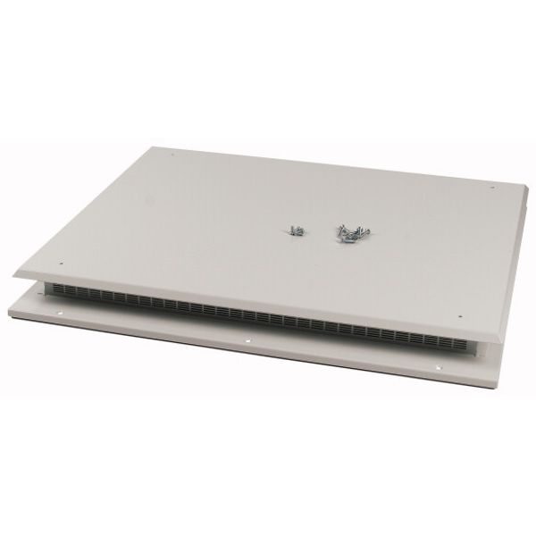 Top plate for OpenFrame, ventilated, W=1200mm, IP31, grey image 1