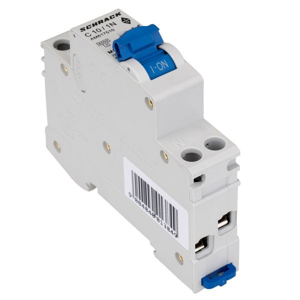 Miniature Circuit Breaker (MCB) AMPARO 6kA, C 10A, 1+N, 1MW image 4