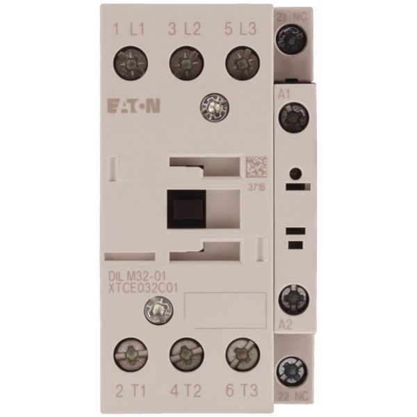 Contactor, 3 pole, 380 V 400 V 15 kW, 1 NC, 220 V 50 Hz, 240 V 60 Hz, AC operation, Screw terminals image 2