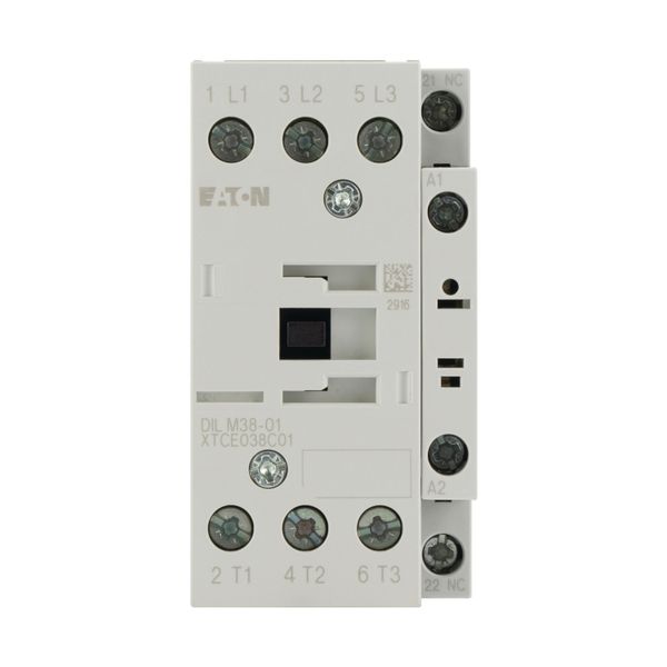 Contactor, 3 pole, 380 V 400 V 18.5 kW, 1 NC, 110 V 50/60 Hz, AC operation, Screw terminals image 14