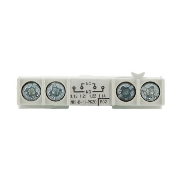 Standard auxiliary contact, 1 N/O, 1 NC, Can be fitted to the front, Screw terminals image 12