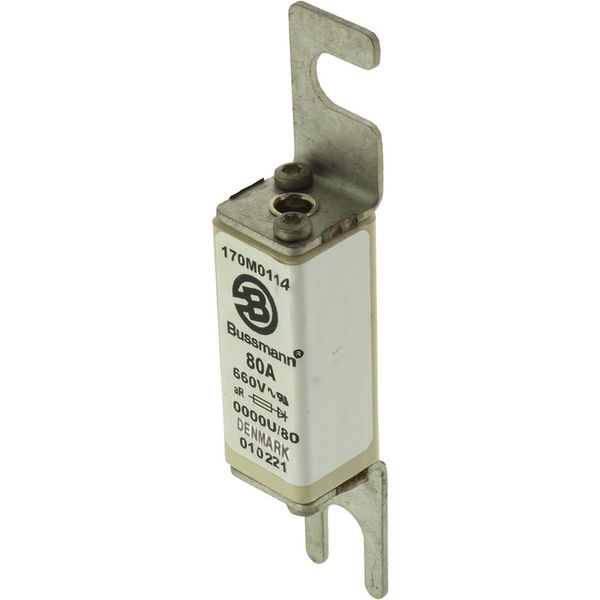 Fuse-link, high speed, 63 A, AC 660 V, size 0000, 17 x 19 x 100 mm, aR, IEC, UL image 4