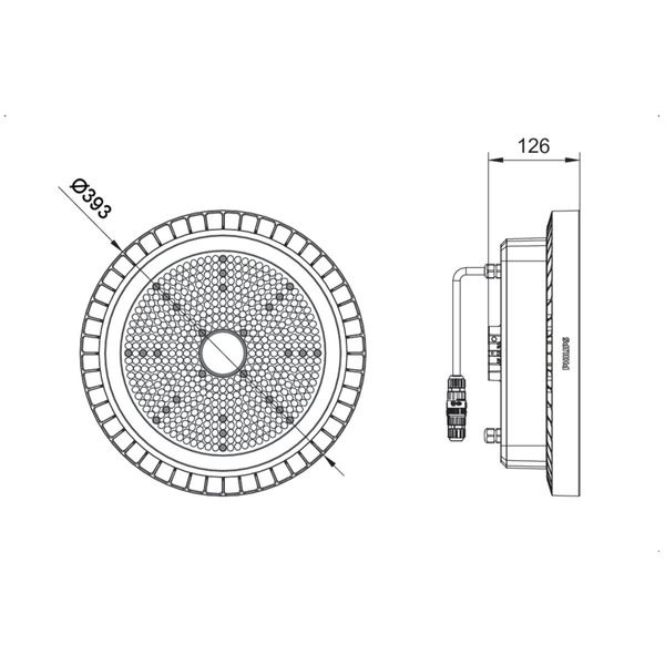 BY122P G5 LED250S/840 PSD WB image 2