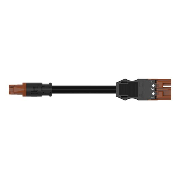 pre-assembled adapter cable Eca Socket/plug MIDI brown image 2