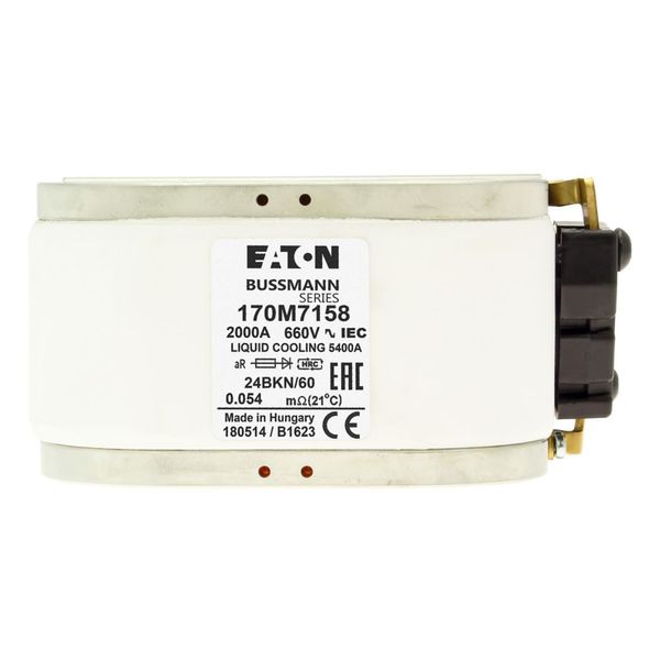 Fuse-link, high speed, 2000 A, AC 660 V, size 4, 120 x 230 x 58 mm, aR, IEC, single indicator image 8