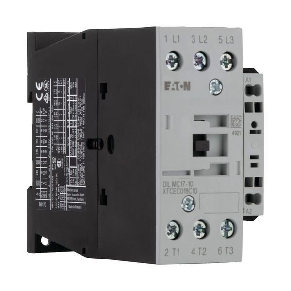 Contactor, 3 pole, 380 V 400 V 7.5 kW, 1 N/O, 24 V 50 Hz, AC operation, Spring-loaded terminals image 16