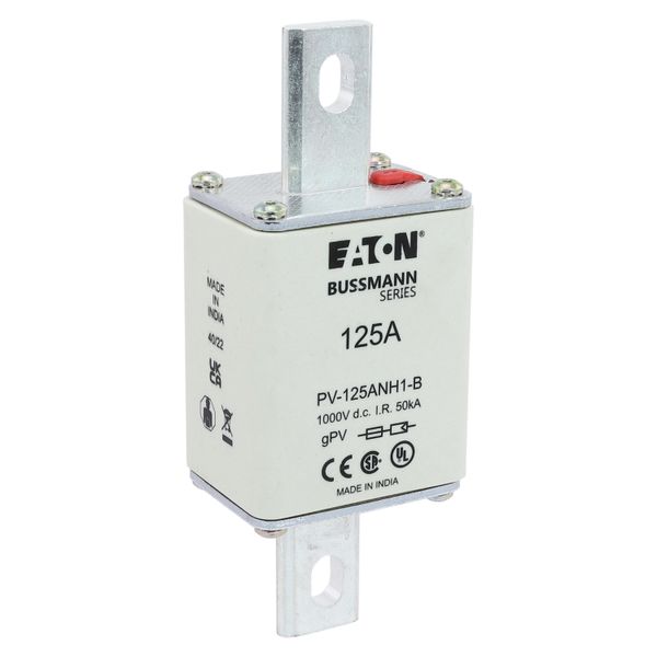 FUSE 125A 1000V DC PV SIZE 1 BOLTED TAG image 10