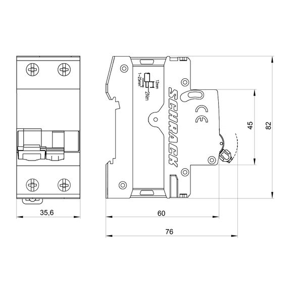 Combined MCB/RCD (RCBO) 1+N, AMPARO 10kA, C 16A, 30mA, Typ A image 9