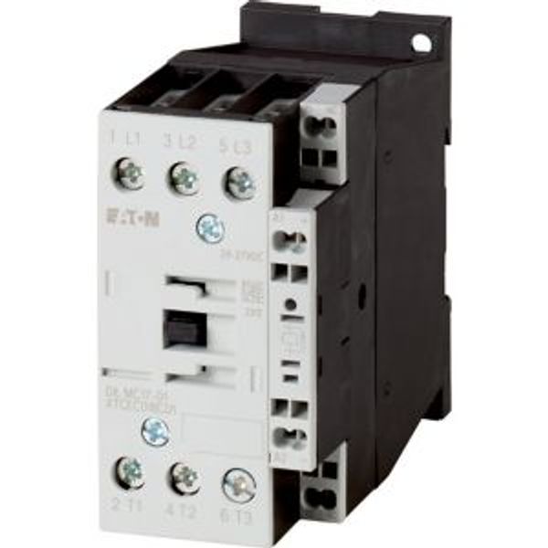 Contactor, 3 pole, 380 V 400 V 7.5 kW, 1 NC, 220 V 50/60 Hz, AC operation, Spring-loaded terminals image 4