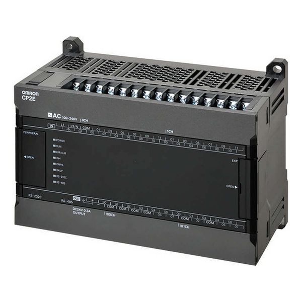 CP2E series compact PLC - Standard Type; 24 DI, 16 DO; PNP output; Pow CP2W0033M image 2