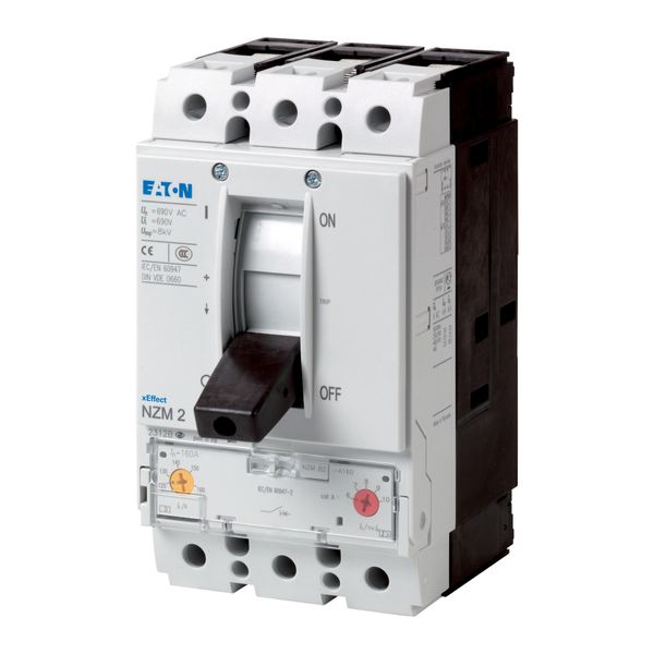 Circuit-breaker, NZM2 TMTU, 3 pole, 63A, Screw terminal image 2