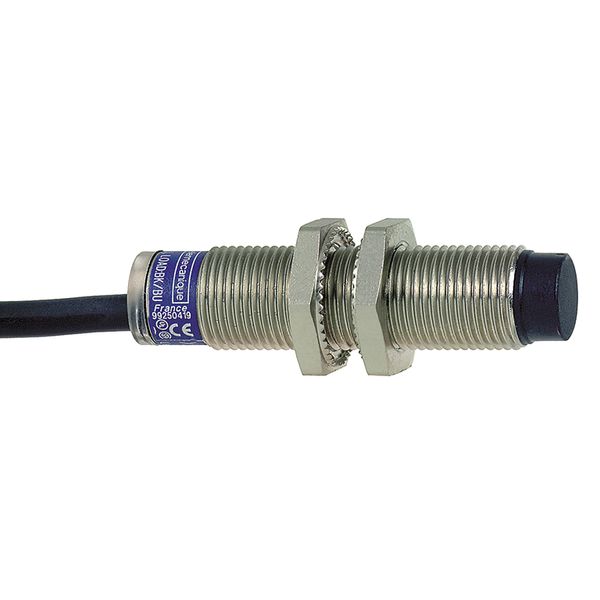 inductive sensor XS2 M12, L55mm, brass, Sn4mm, 12..24VDC, cable 5m image 1