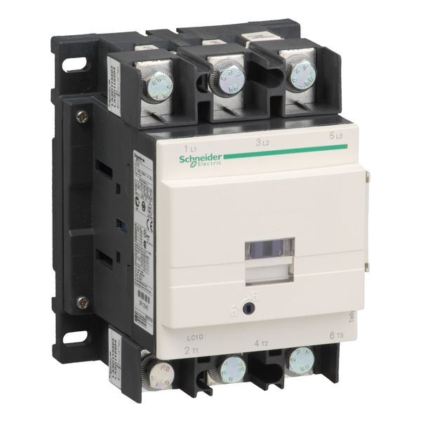 TeSys Deca contactor, 3P(3NO), AC-3, 440V, 115A, 230V AC 50/60 Hz coil,screw clamp terminals image 1