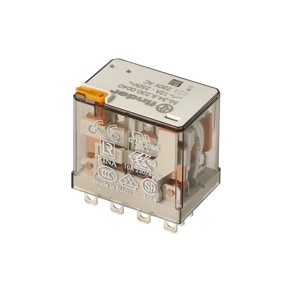 Miniature power Rel. 4CO 12A/48VAC/Agni/Test button/Mech.ind. (56.34.8.048.0040) image 5