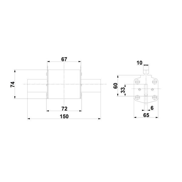 HRC fuse element, size 3, 630A, 400VAC image 5