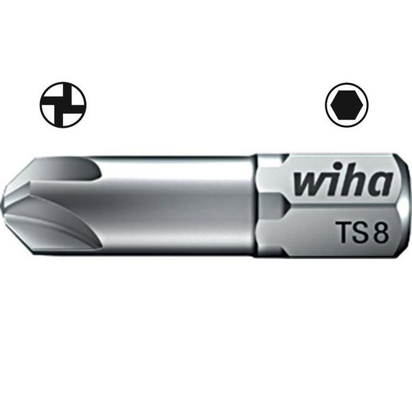 WIHA ZOT Torsion bit Torq-Set C 6,3 7019ZOT TS 10x25 (1 stuks) image 1