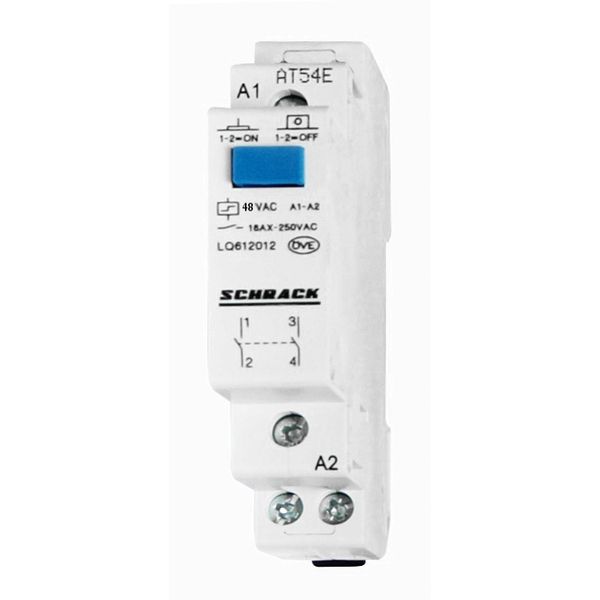 Remote switch, 2N/O, 48VAC/24DC image 1