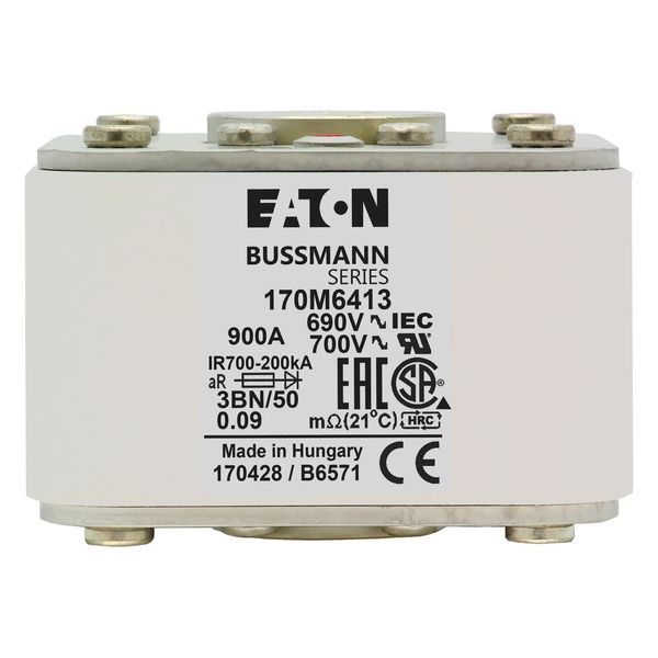 Fuse-link, high speed, 900 A, AC 690 V, size 3, aR, IEC, UL, single indicator image 14