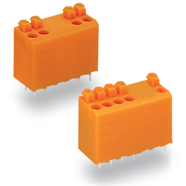 PCB terminal block push-button 1.5 mm² orange image 7