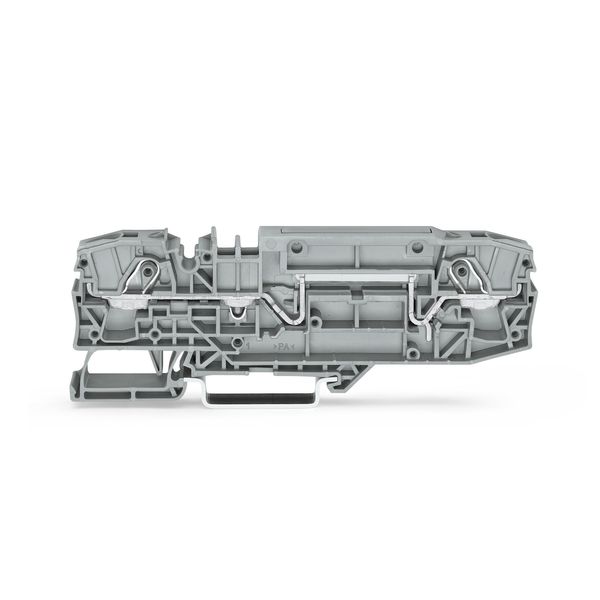 2-conductor through terminal block 6 mm² with test option gray image 1