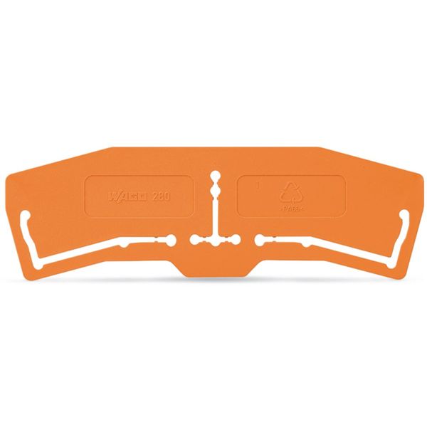 Separator plate 1 mm thick 3 mm oversized orange image 1