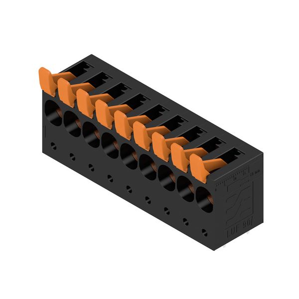 PCB terminal, 10.00 mm, Number of poles: 9, Conductor outlet direction image 2