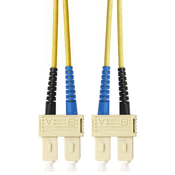 FO Patchcord Duplex SC/SC, 9/125æm OS2, LS0H-3, yellow, 5.0m image 1