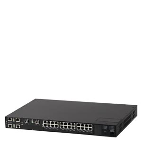 6GK6023-0PS25-8DC1-Z A03+B01+C16+D00 The RUGGEDCOM RSG2300P is an industrially hardened, fully managed, modular Ethernet switch image 1