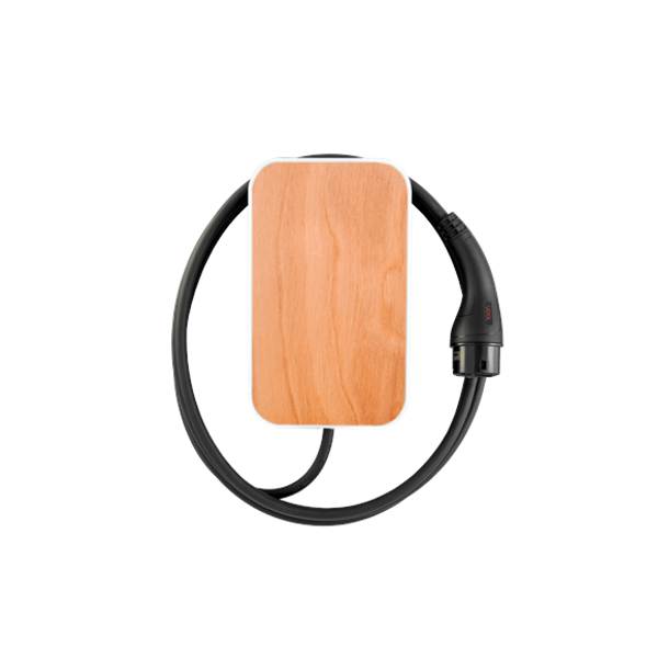 EV Charger | V22TWGGPL | 22 kW | 4G, Wi-Fi (IEEE 802.11 b/g/n), Ethernet 10/100 | 6.5 m | Wood Grain Light image 1