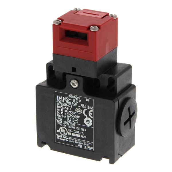 Safety interlock switch, 3 NC, 10 A, 2 x M20 conduit D4NS0040R image 1