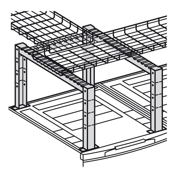 Cable guide support for enclosures width 600/800mm image 1