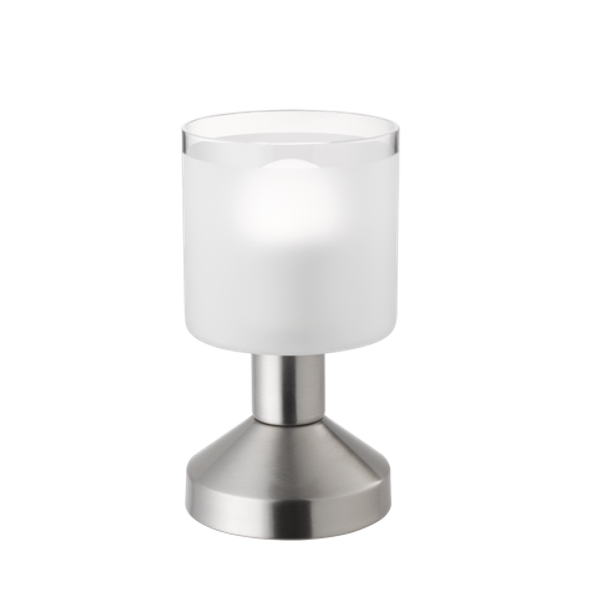 Gral table lamp E14 brushed steel image 1