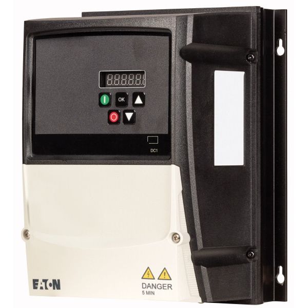 Variable frequency drive, 230 V AC, 1-phase, 7 A, 1.5 kW, IP66/NEMA 4X, Radio interference suppression filter, Brake chopper, 7-digital display assemb image 2