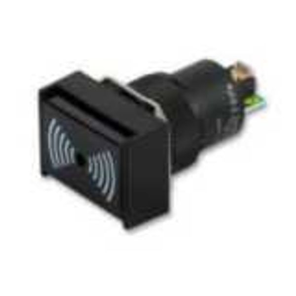 Panel mount buzzer, intermittent/continuous sound, 12-24 VAC/DC supply image 2